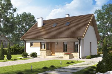  Projekt domu D137A (WAI1188) - projekt domu parterowego - Zdjęcie 1