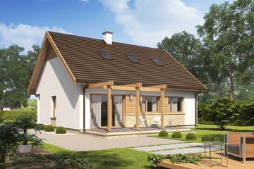  Projekt domu D137A (WAI1188) - projekt domu parterowego - Zdjęcie 2
