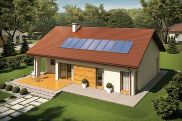  Projekt domu Edwin G1 energo (WRC2382) - projekt domu parterowego - Zdjęcie 3