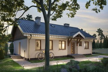  Projekt domu Bolek (1382) (KRD2534) - projekt domu parterowego - Zdjęcie 1