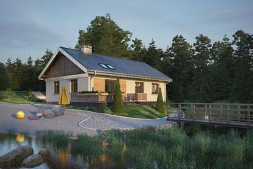  Projekt domu Bolek (1382) (KRD2534) - projekt domu parterowego - Zdjęcie 4