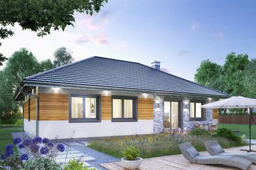  Projekt domu Lena Eko (1393) (KRD2547) - projekt domu parterowego - Zdjęcie 1
