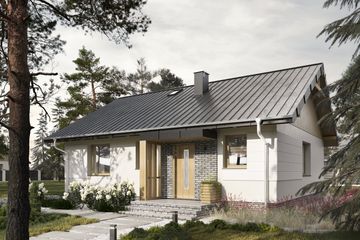  Projekt domu Mikro Eko (1390) (KRD2548) - projekt domu parterowego - Zdjęcie 1