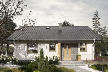  Projekt domu Mikro Eko (1390) (KRD2548) - projekt domu parterowego - Zdjęcie 3