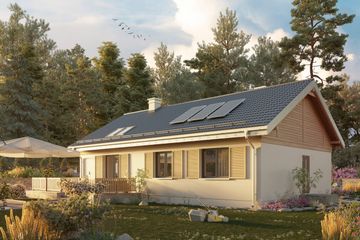  Projekt domu Modrzyk 2 Eko (1391) (KRD2549) - projekt domu parterowego - Zdjęcie 2