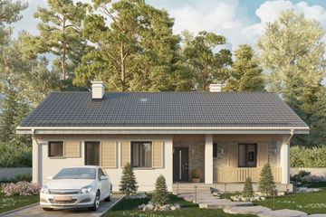  Projekt domu Modrzyk 2 Eko (1391) (KRD2549) - projekt domu parterowego - Zdjęcie 3