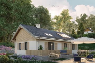  Projekt domu Modrzyk 2 Eko (1391) (KRD2549) - projekt domu parterowego - Zdjęcie 4