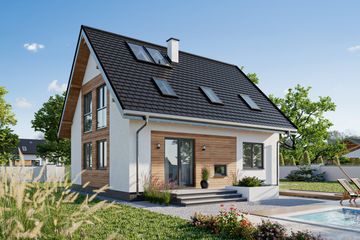  Projekt domu Sambor Eko (1392) (KRD2552) - projekt domu parterowego z poddaszem - Zdjęcie 4