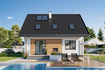  Projekt domu Sambor Eko (1392) (KRD2552) - projekt domu parterowego z poddaszem - Zdjęcie 5