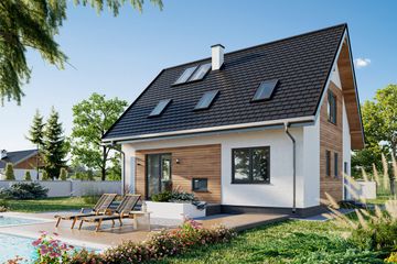  Projekt domu Sambor Eko (1392) (KRD2552) - projekt domu parterowego z poddaszem - Zdjęcie 6