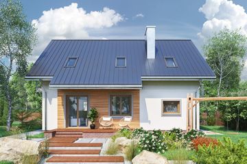  Projekt domu Tarot Sto (1388) (KRD2554) - projekt domu parterowego z poddaszem - Zdjęcie 3