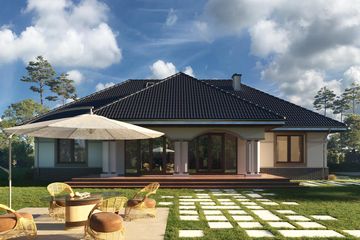  Projekt domu Arkadia (1400) (KRD2557) - projekt domu parterowego - Zdjęcie 4