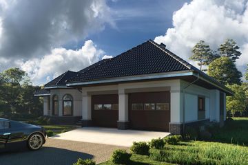  Projekt domu Arkadia (1400) (KRD2557) - projekt domu parterowego - Zdjęcie 2