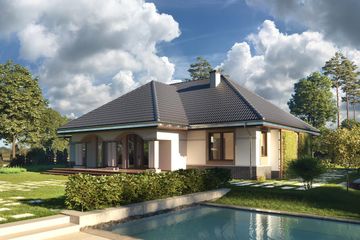  Projekt domu Arkadia (1400) (KRD2557) - projekt domu parterowego - Zdjęcie 5