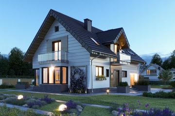  Projekt domu Axel Neo (1401) (KRD2558) - projekt domu parterowego z poddaszem - Zdjęcie 1