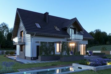  Projekt domu Axel Neo (1401) (KRD2558) - projekt domu parterowego z poddaszem - Zdjęcie 4