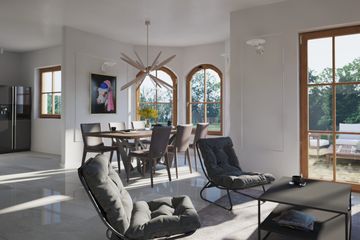  Projekt domu Zadębie średnie 3a (KRP1566) - projekt domu parterowego - Zdjęcie 3