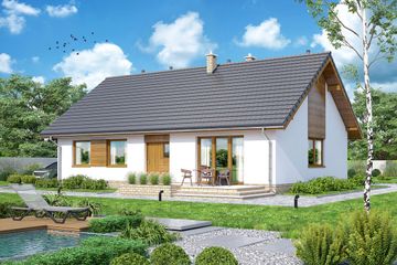  Projekt domu Bianco (WOF1040) - projekt domu parterowego - Zdjęcie 2