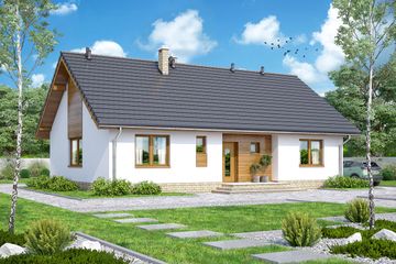  Projekt domu Bianco (WOF1040) - projekt domu parterowego - Zdjęcie 1