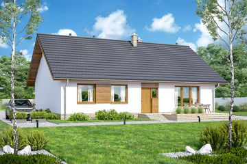  Projekt domu Bianco (WOF1040) - projekt domu parterowego - Zdjęcie 4