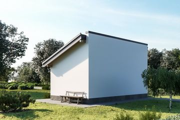  Projekt garażu 07 (211) (KRD1420) - projekt garażu parterowego - Zdjęcie 2