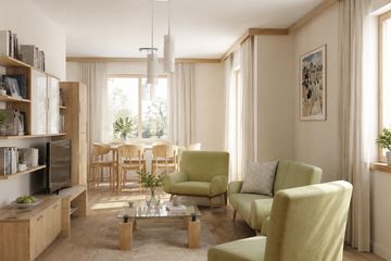 Projekt domu Wodnik (711) - parterowy z poddaszem dom o powierzchni 121,30 m², dach dwuspadowy - ujęcie 3