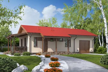  Projekt domu D180 - Lidka (WAI1197) - projekt domu parterowego - Zdjęcie 1
