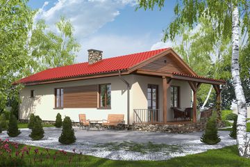  Projekt domu D180 - Lidka (WAI1197) - projekt domu parterowego - Zdjęcie 2
