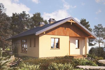  Projekt domu Miodunka (490) (KRD1531) - projekt domu parterowego - Zdjęcie 2