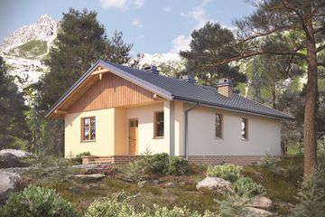  Projekt domu Miodunka (490) (KRD1531) - projekt domu parterowego - Zdjęcie 4