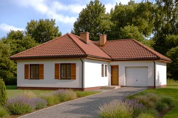  Projekt domu WB-3495 (KRA1100) - projekt domu parterowego - Zdjęcie 2