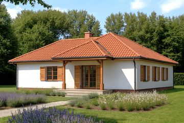  Projekt domu WB-3495 (KRA1100) - projekt domu parterowego - Zdjęcie 1