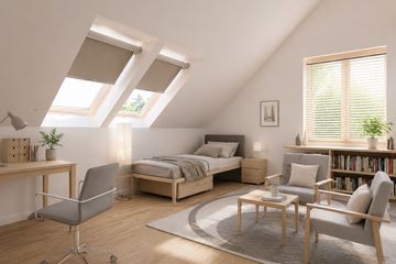 Projekt domu Smolik (626) - parterowy z poddaszem dom o powierzchni 107,30 m², dach dwuspadowy - ujęcie 7