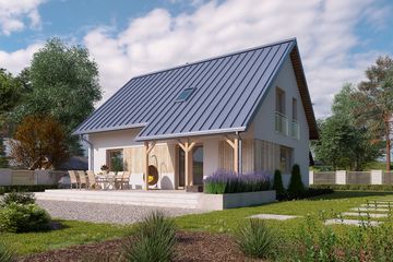  Projekt domu Jeżyna (BSA1971) - projekt domu parterowego z poddaszem - Zdjęcie 6