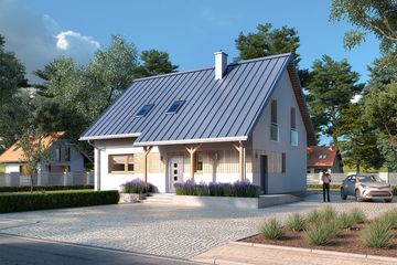  Projekt domu Jeżyna (BSA1971) - projekt domu parterowego z poddaszem - Zdjęcie 4