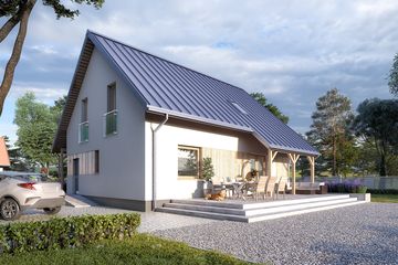  Projekt domu Jeżyna (BSA1971) - projekt domu parterowego z poddaszem - Zdjęcie 5