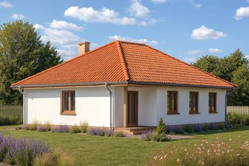  Projekt domu WB-3927 (KRA1108) - projekt domu parterowego - Zdjęcie 2