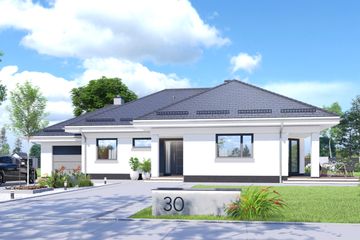  Projekt domu APS 030 (LUA1139) - projekt domu parterowego - Zdjęcie 1