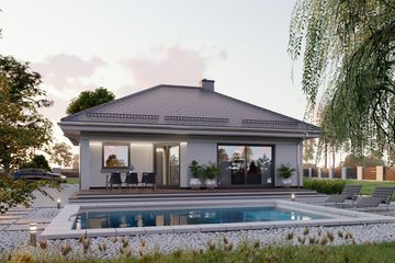  Projekt domu APS 030 (LUA1139) - projekt domu parterowego - Zdjęcie 4