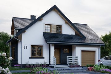  Projekt domu APS 033 (LUA1141) - projekt domu parterowego z poddaszem - Zdjęcie 3