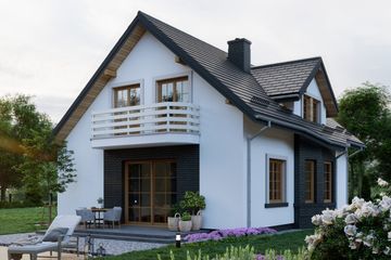  Projekt domu APS 033 (LUA1141) - projekt domu parterowego z poddaszem - Zdjęcie 4