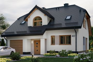  Projekt domu APS 040 (LUA1142) - projekt domu parterowego z poddaszem - Zdjęcie 3