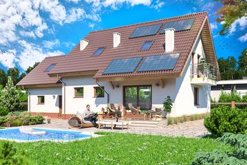  Projekt domu Ares III paliwo stałe (WOE1055) - projekt domu parterowego z poddaszem - Zdjęcie 3