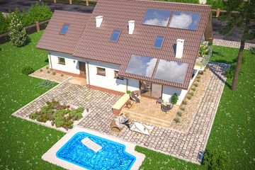  Projekt domu Ares III paliwo stałe (WOE1055) - projekt domu parterowego z poddaszem - Zdjęcie 4