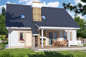  Projekt domu Werbi A (WRD2013) - projekt domu parterowego z poddaszem - Zdjęcie 3