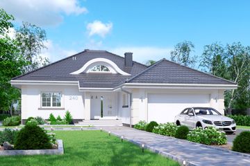  Projekt domu APS 240 (LUA1273) - projekt domu parterowego - Zdjęcie 1