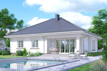  Projekt domu APS 240 (LUA1273) - projekt domu parterowego - Zdjęcie 2