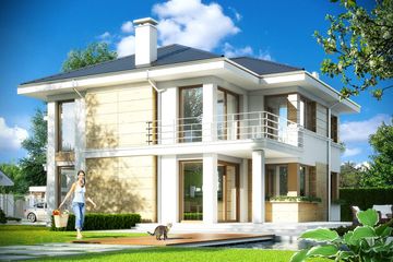  Projekt domu Riwiera 2 (WAH1578) - projekt domu z pełnym piętrem - Zdjęcie 2