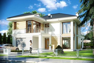  Projekt domu Riwiera 2 (WAH1578) - projekt domu z pełnym piętrem - Zdjęcie 1