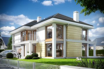  Projekt domu Riwiera 3 (WAH1579) - projekt domu z pełnym piętrem - Zdjęcie 5